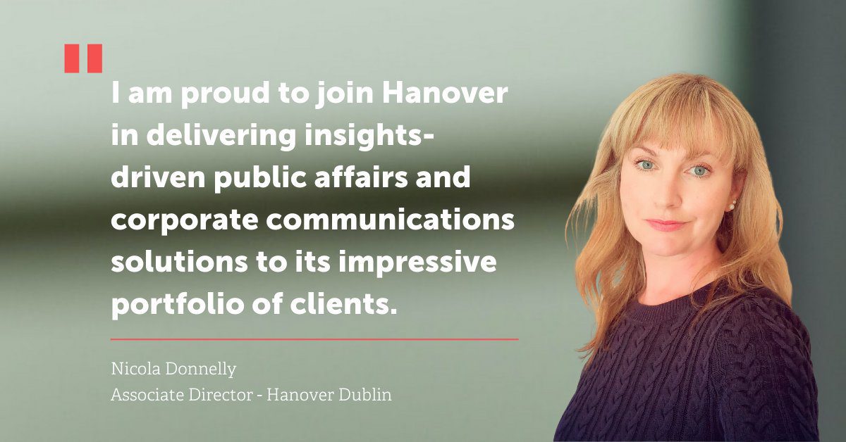 Hanover Communications has today announced the appointment of Nicola Donnelly as Associate Director