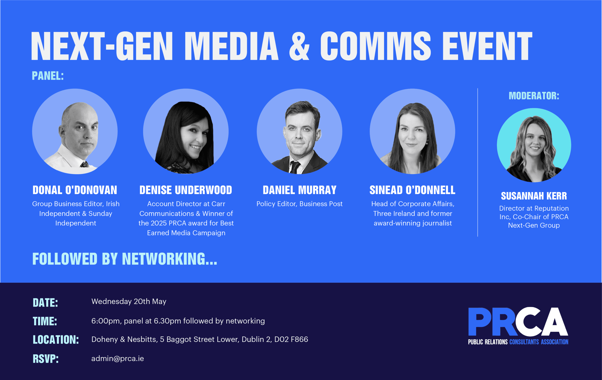 PRCA Next-Gen PR and Journalist Event | May 20th